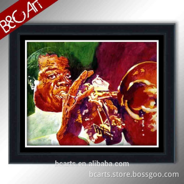 handmade impressionist saxophone jazz music soul music pop art